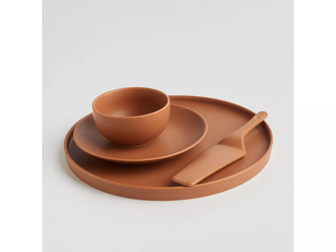 Assiette À Dessert Sueno Brun Moyen 19.8 cm