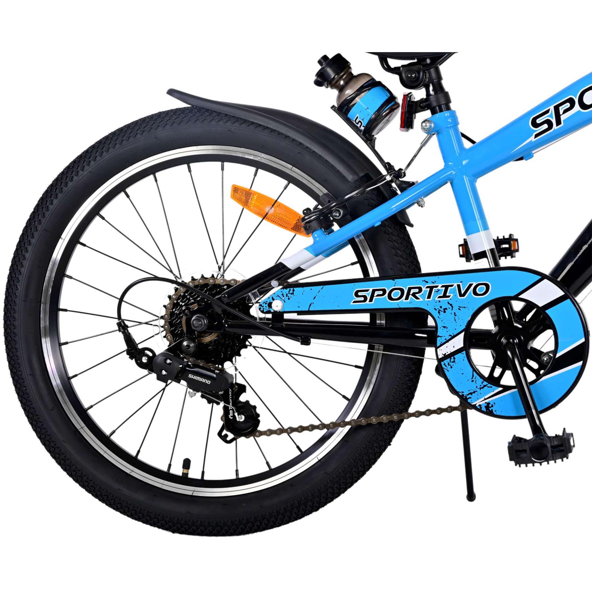 Volare Sportivo 20 Zoll 7 Gang Kinderfahrrad 20 Zoll Mädchen Jungen ab 6 - 8 Jahre