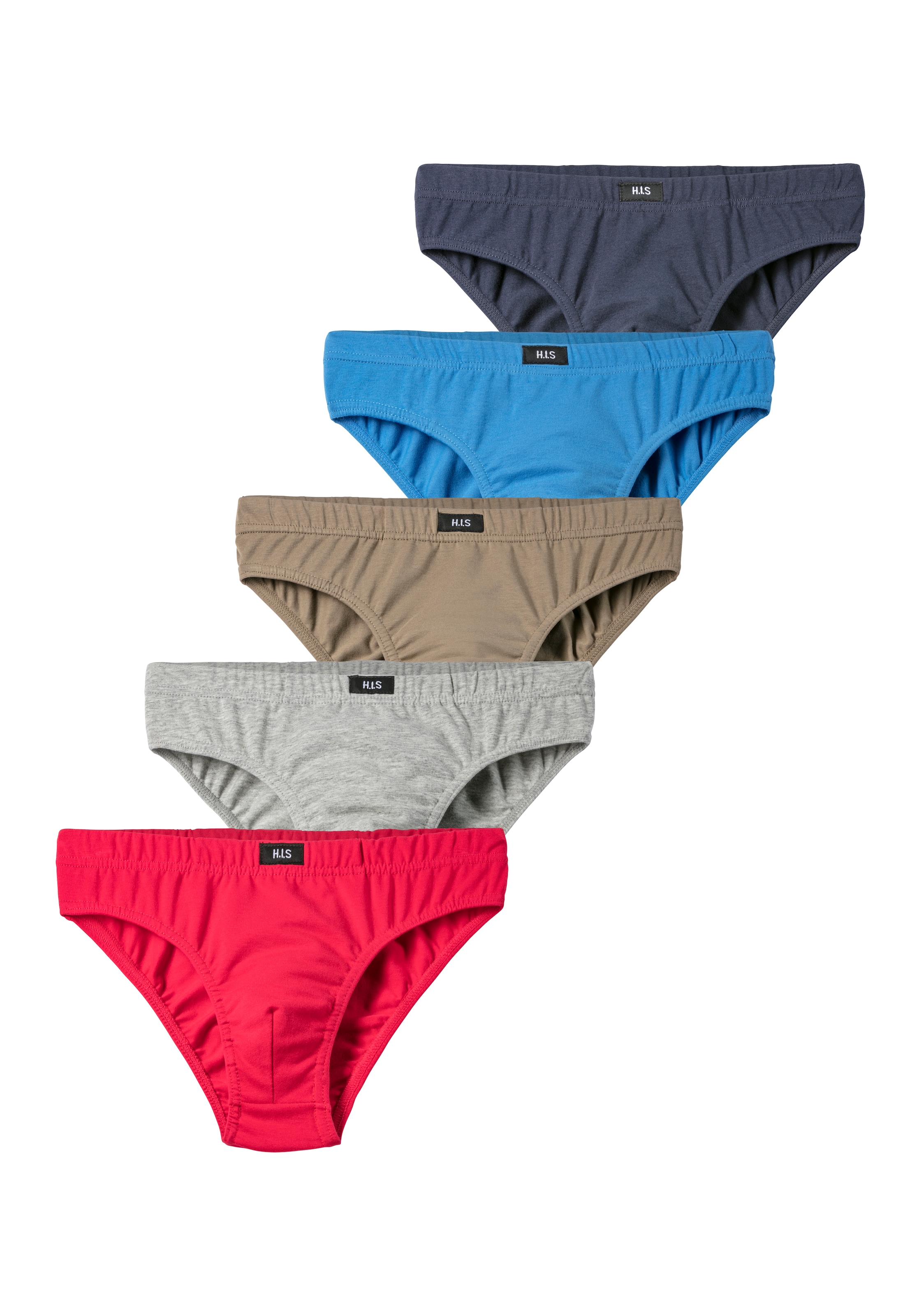H.I.S Slip, 5 Stk. für Jungen, bequemer Basic für jeden Tag