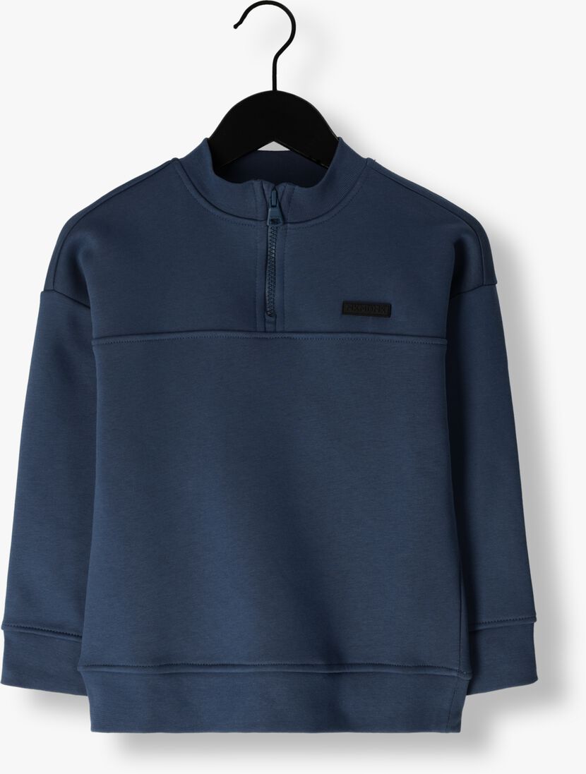 NIK & NIK blauwe nik & nik sweater zipper sweatshirt