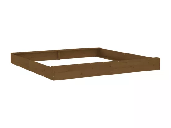 Bac à sable jeu bois marron 200 x 200 x 20 cm 02_0041524