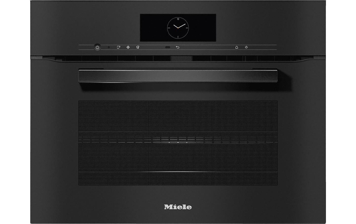 Einbaubackofen mit Mikrowelle H 7840-60 BM Schwarz<br>Einbaubackofen mit Mikrowelle und Speisenthermometer