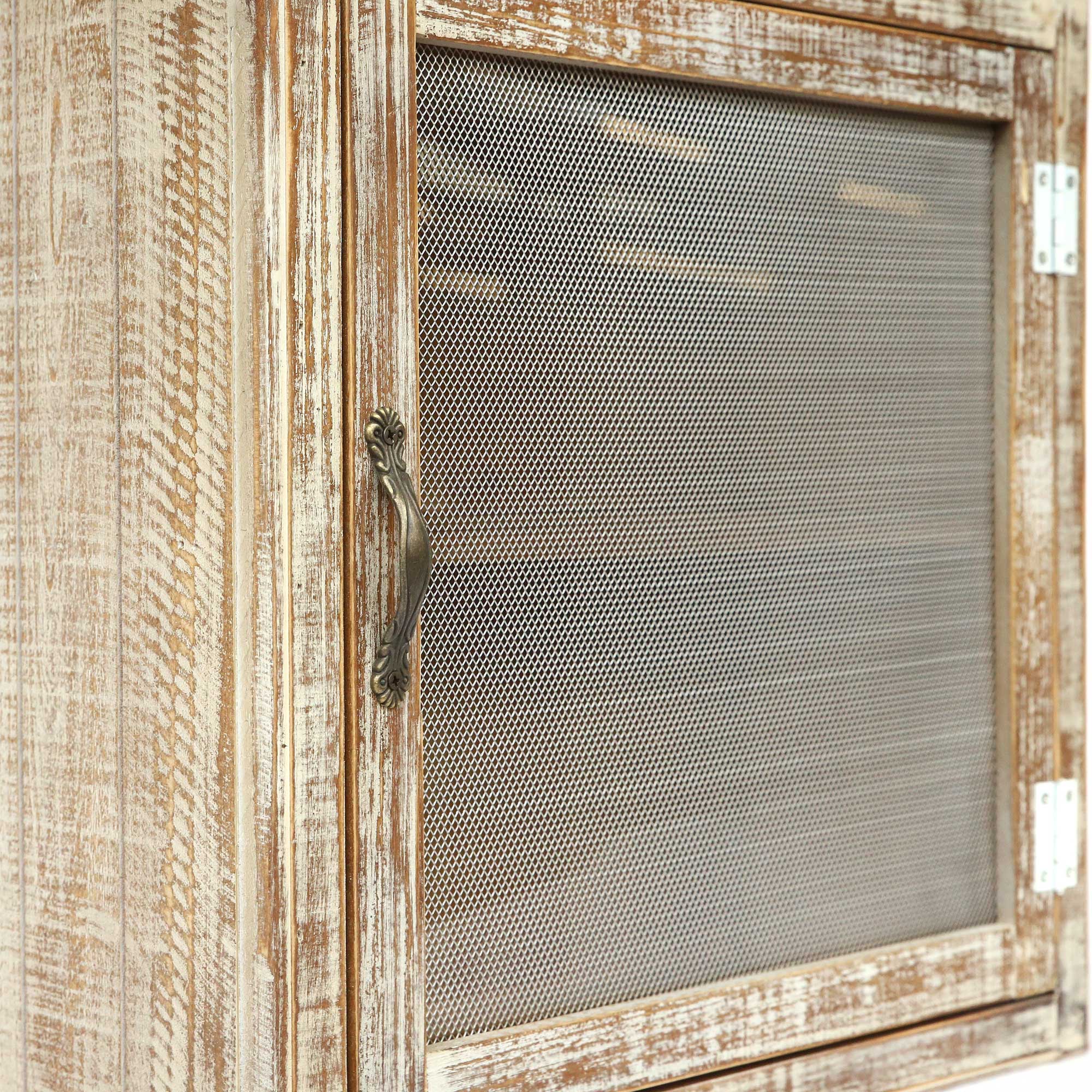 Wandschrank, Tannenholz, H 38 cm, B 38 cm, T 17 cm von fischer's lagerhaus