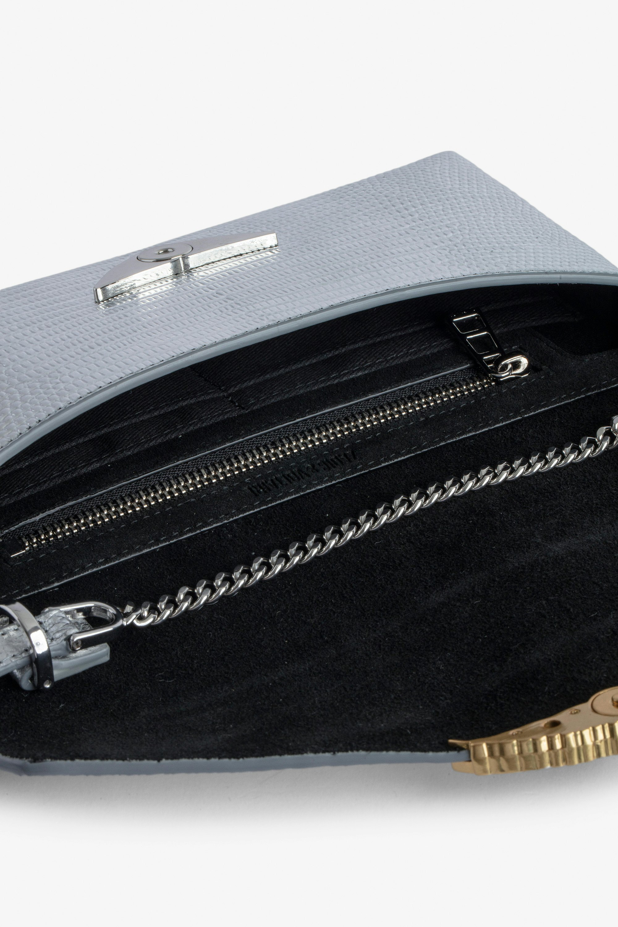 Pochette Bordeline Embossée Métallisée