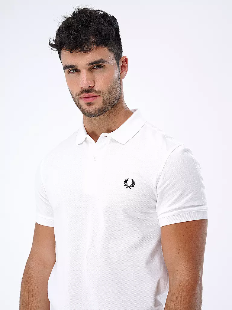 FRED PERRY Poloshirt Slim-Fit weiss