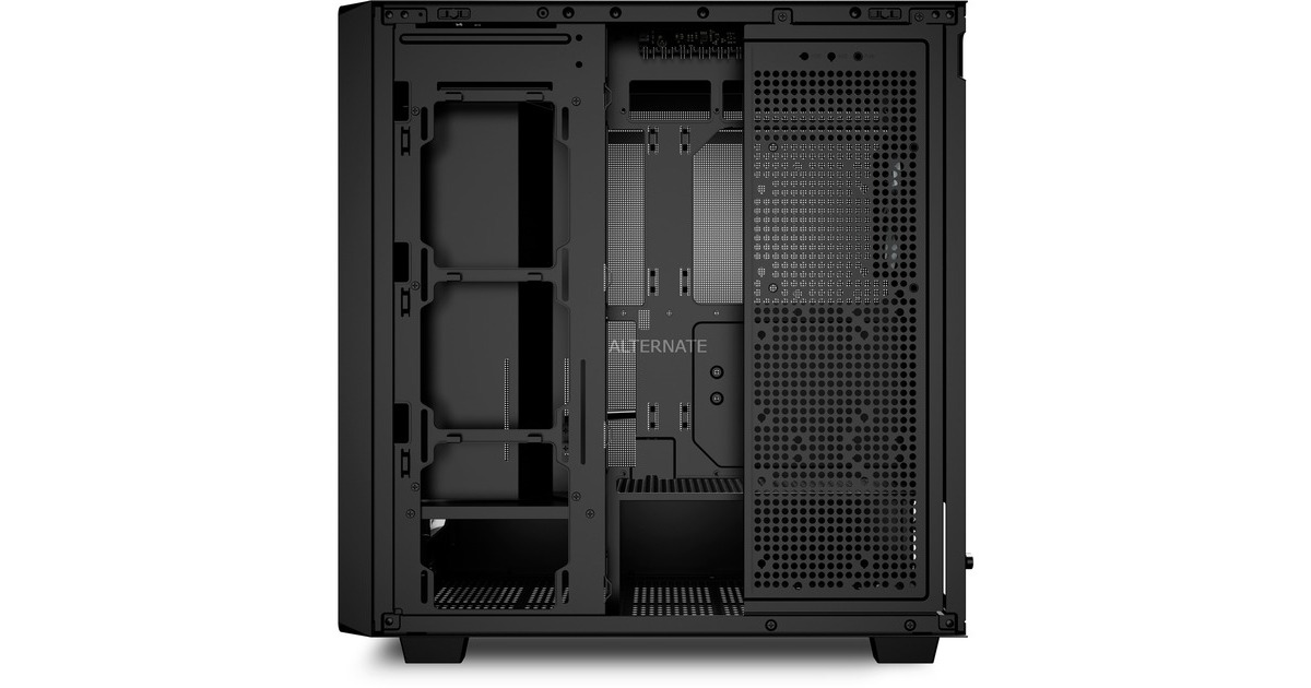SharkoonRebel C70M RGB midi tower behuizing  (Zwart | 2x USB-A | 1x USB-C | RGB)