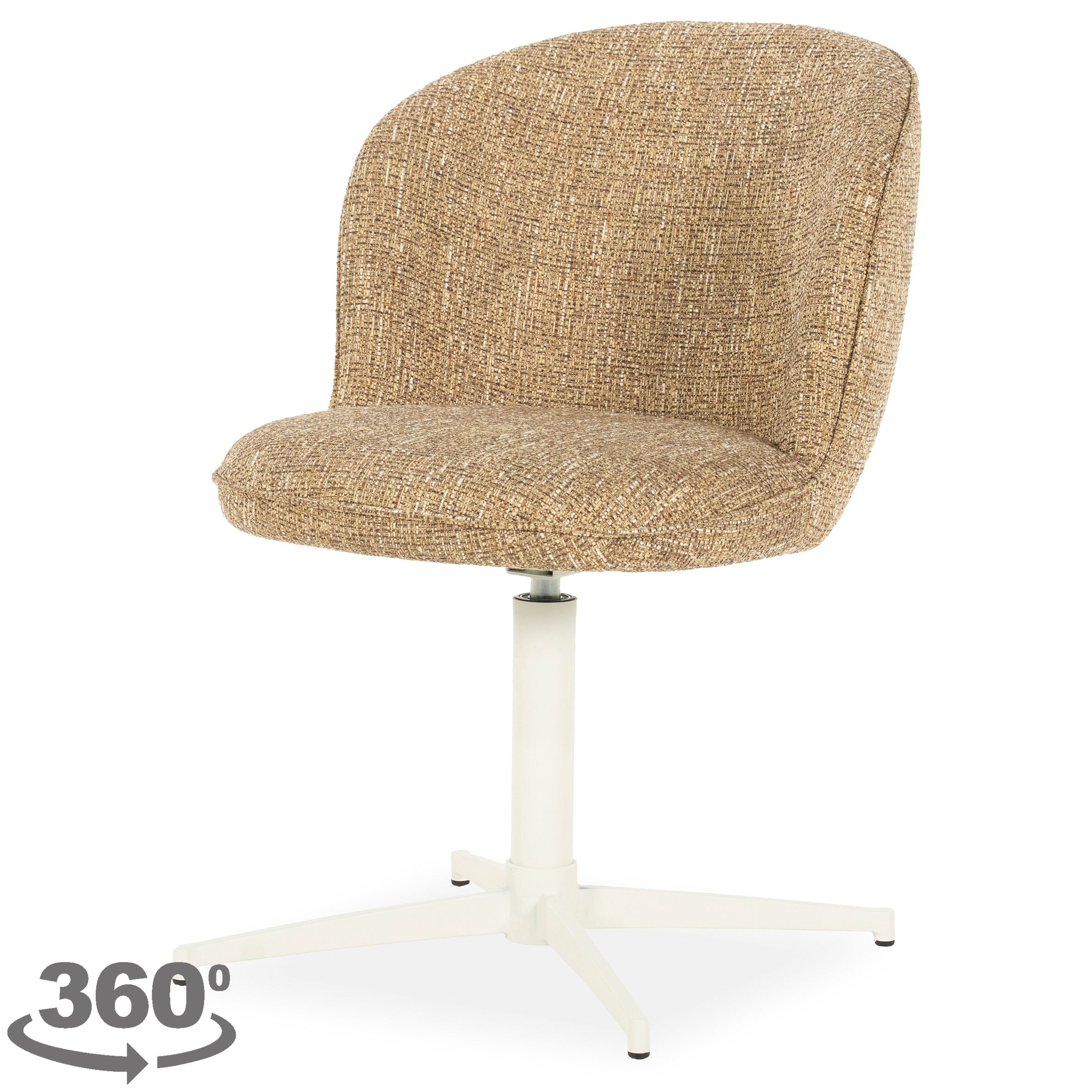 Eetkamerstoel 96328 mosterd Molly B55.5 x D64.5 x H83 cm