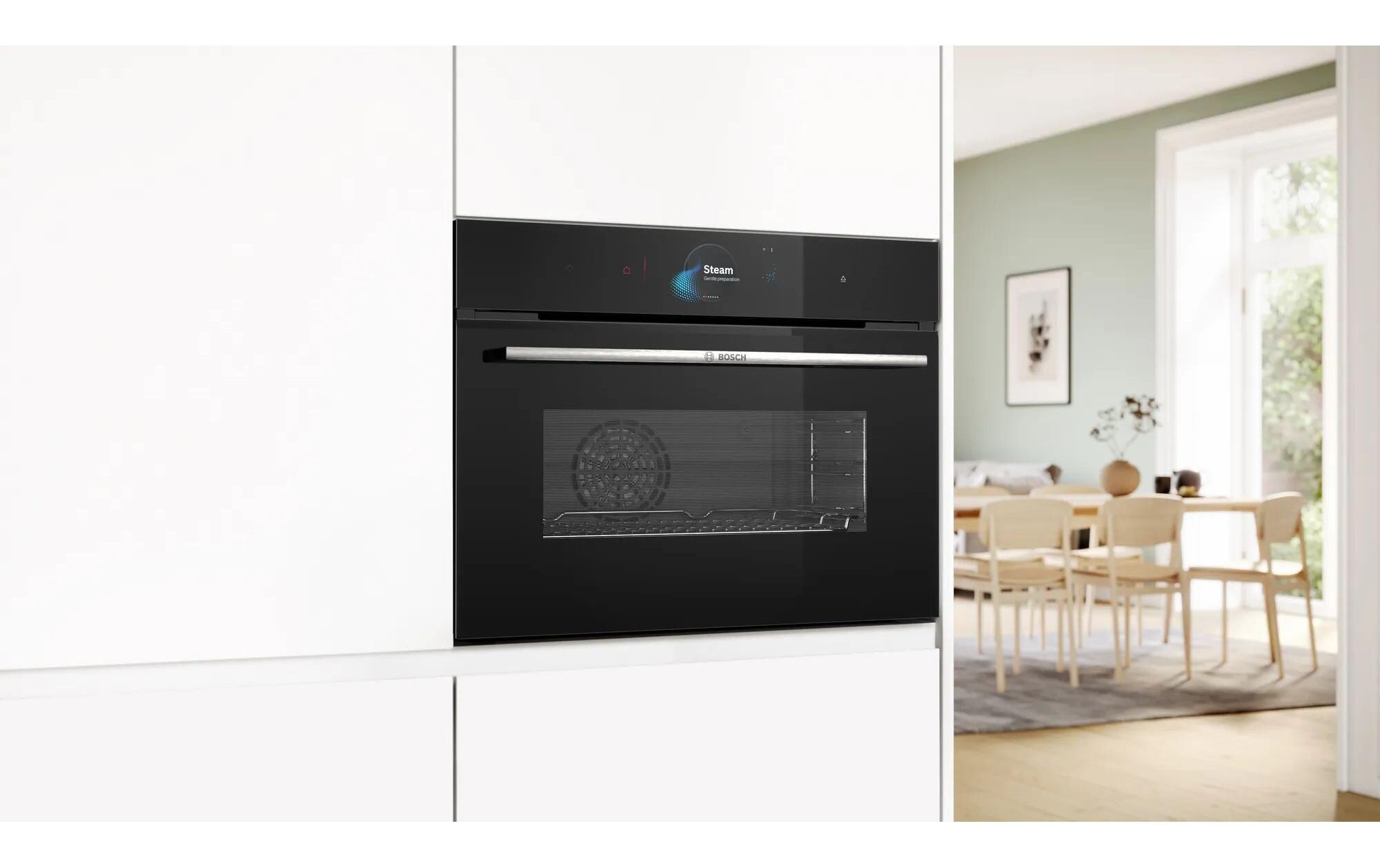 Einbaubackofen CSG7584B1 Schwarz A+<br>Einbau-Kompaktdampfbackofen