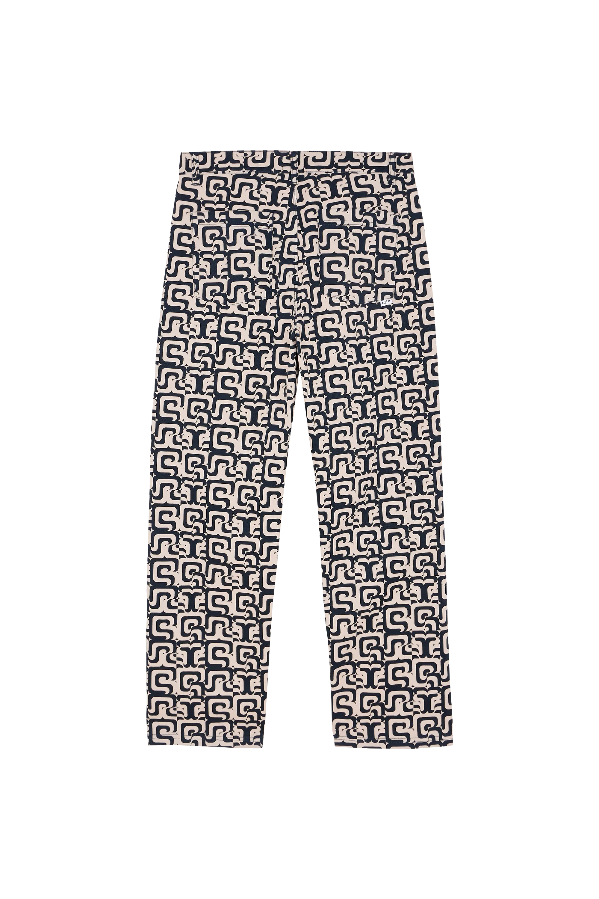 ARTE ANTWERP Pantalon ABSTRACT Bleu