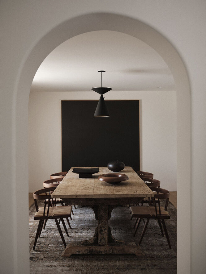 Audo Copenhagen Relevé Platter, Wood, Dark Brown