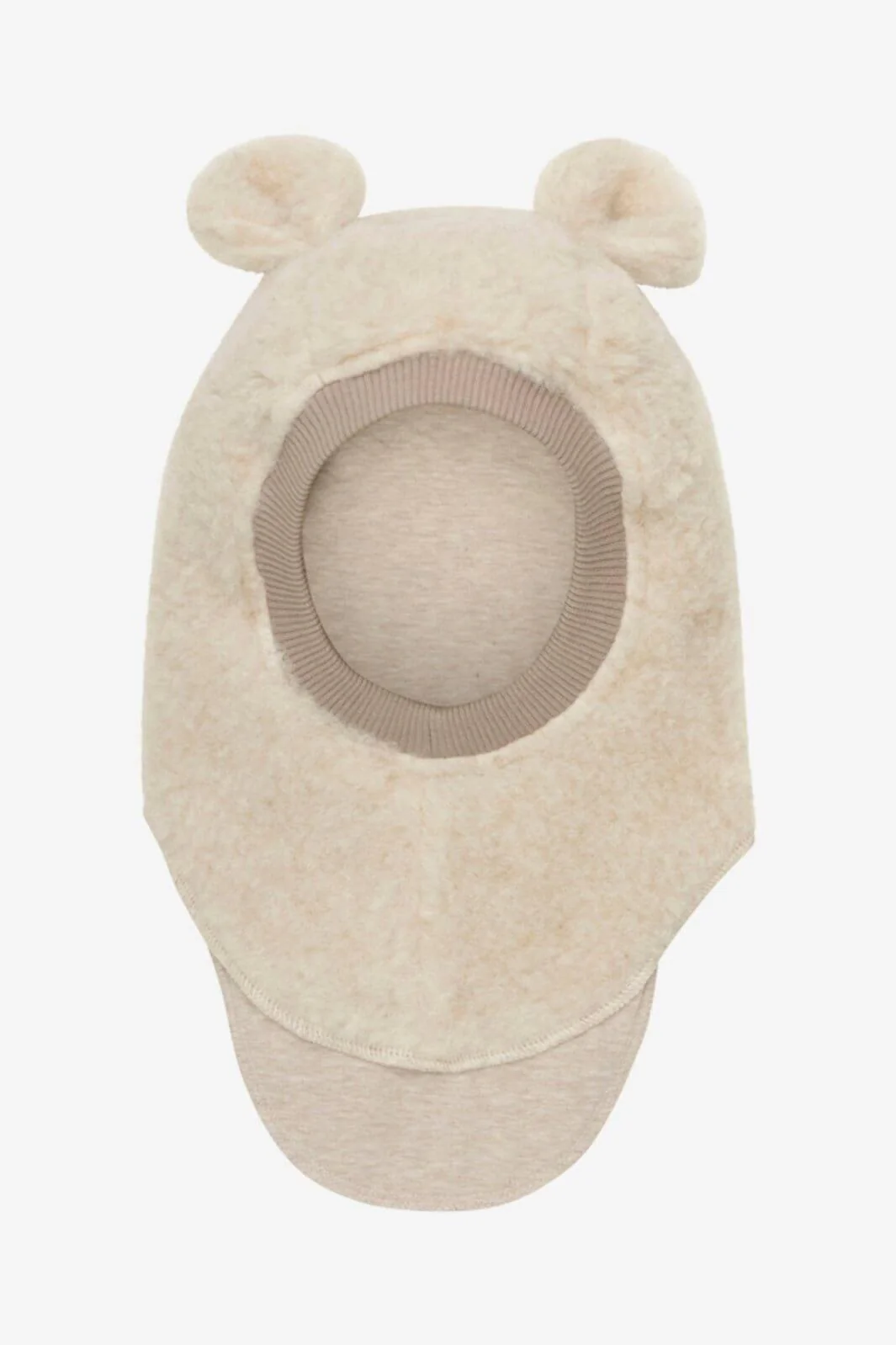 Huttelihut Balaclava Ears Wool Teddy cement