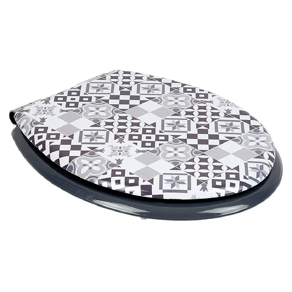 Abattant WC motif carreaux de ciment