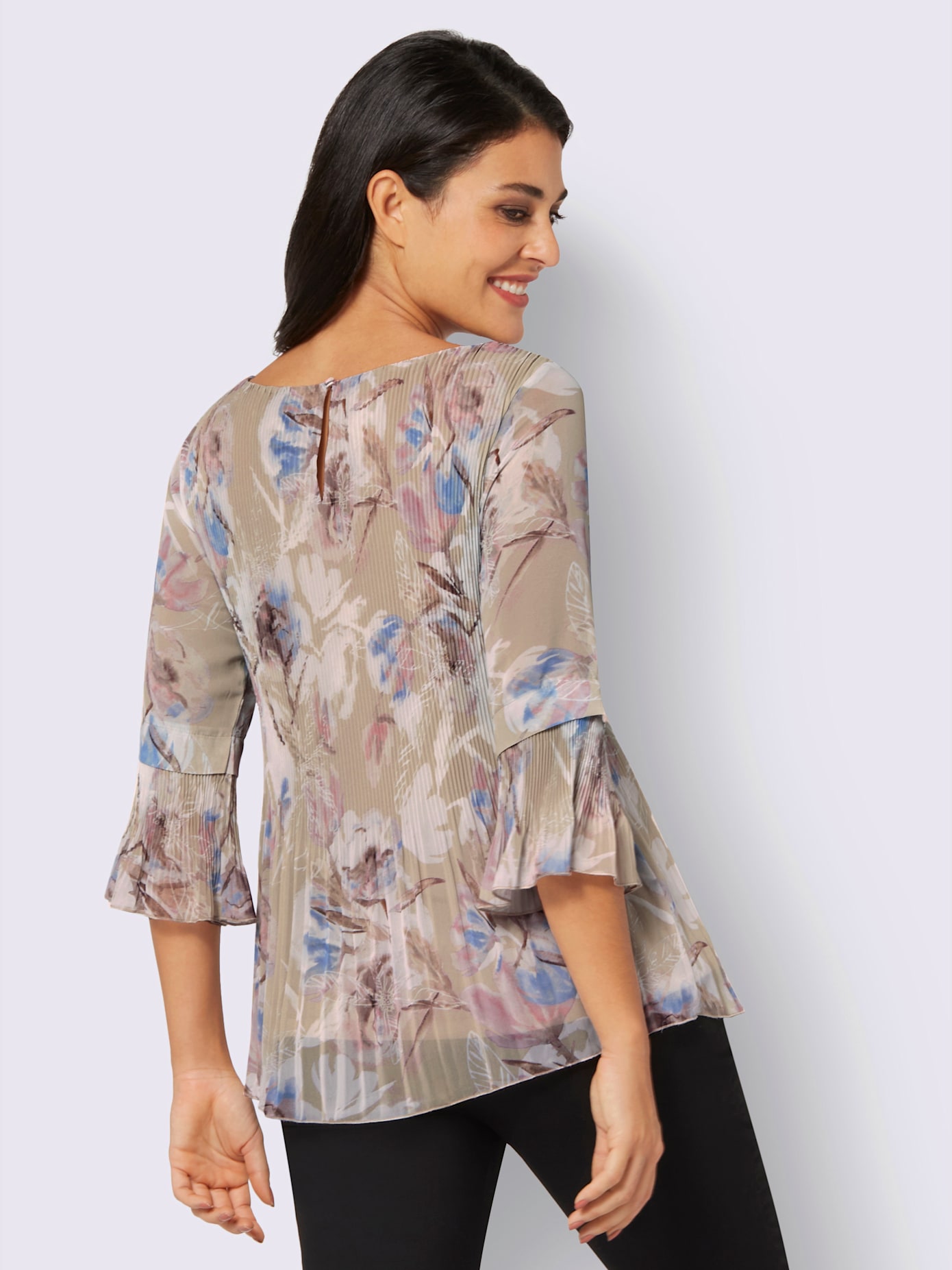 Chemisier motif floral féminin