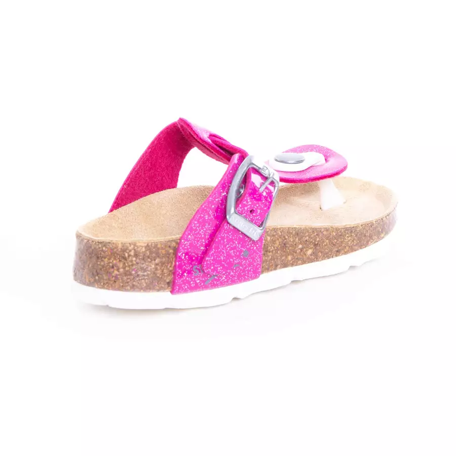 superfit Girls Zehensteg-Sandale metallic rosa (mittel)