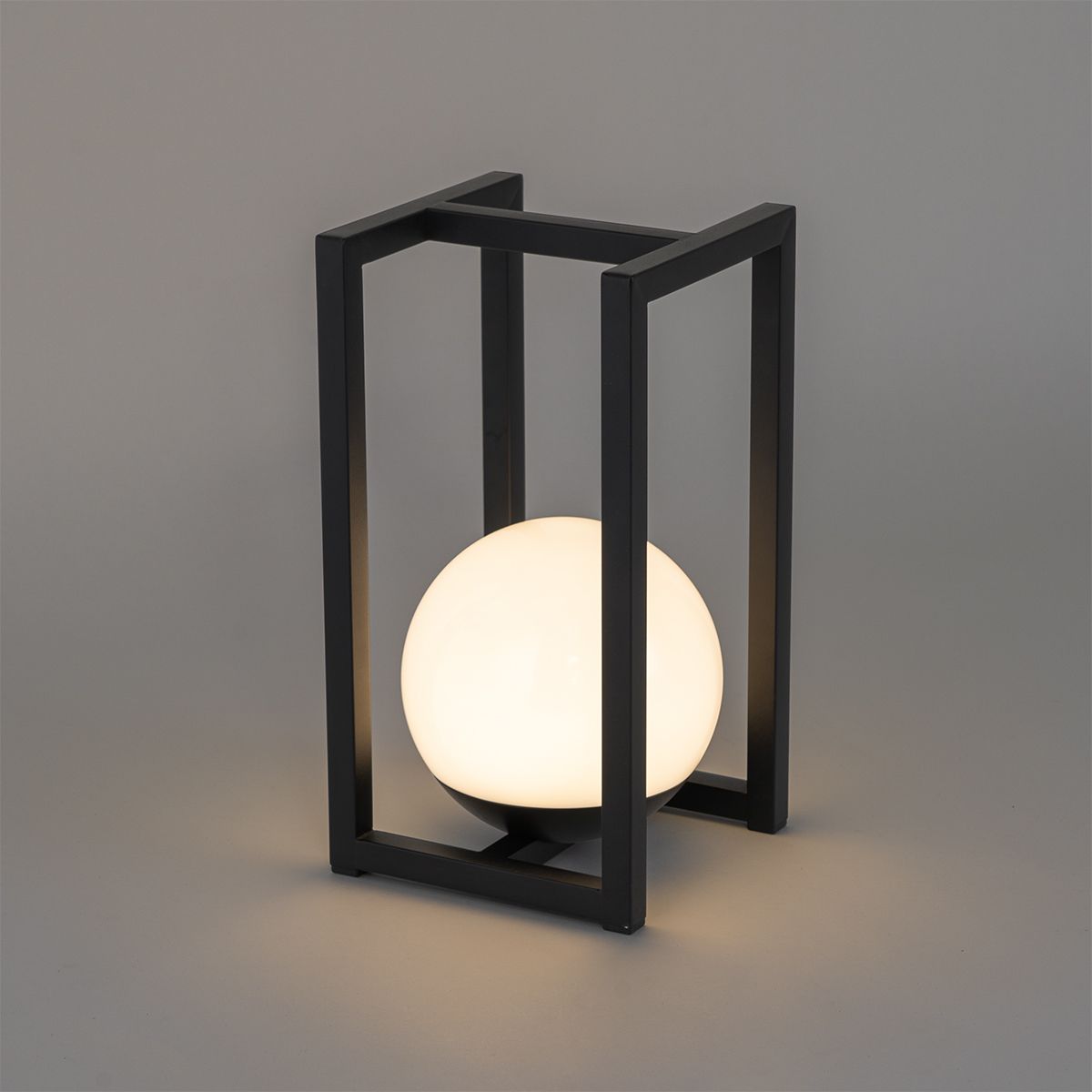 Buiten tafellamp zwart incl. LED met touch oplaadbaar - Nowi