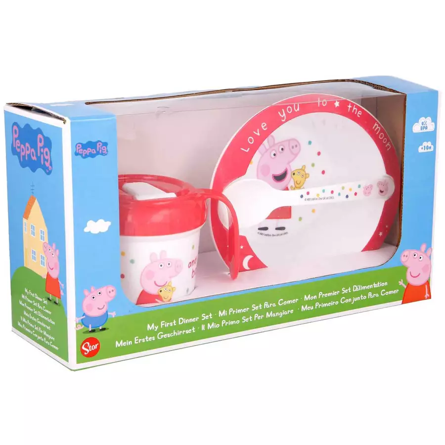 Stor Babygeschirr Peppa Pig 3er Set bunt