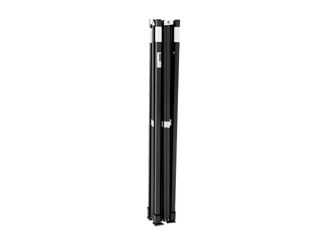 Tente de réception pliable escamotable noir 292x292x315 cm