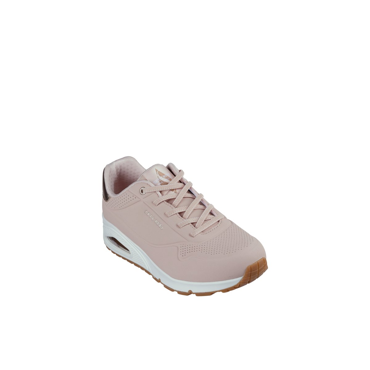 2X les points-Uno_shim-l-Baskets - Talon plat - Rose Clair