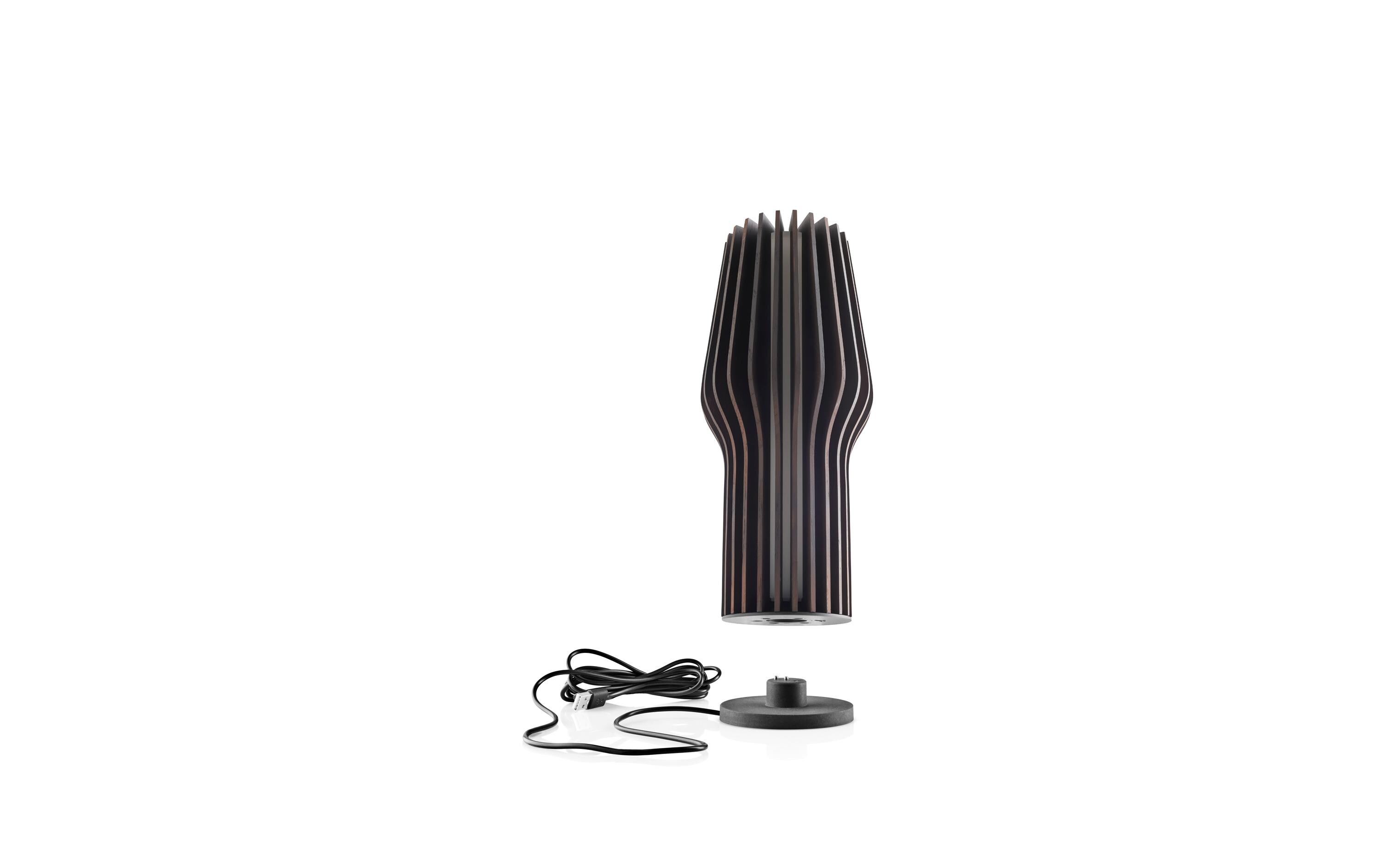 Tischleuchte Radiant, 28.5 cm, Smoked<br>LED-Lampe aus Eichenholz