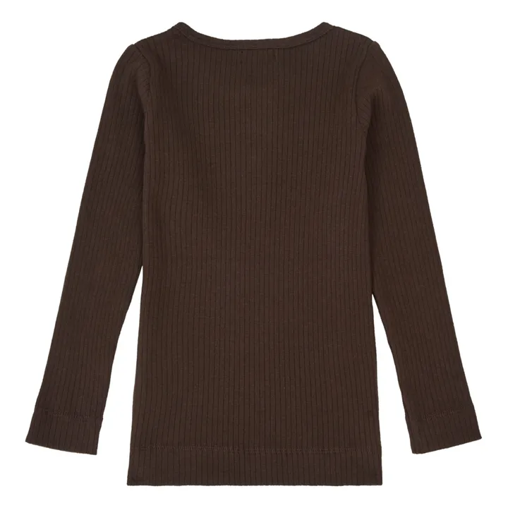 The Simple Folk T-shirt Côtelé Coton Bio | Chocolat