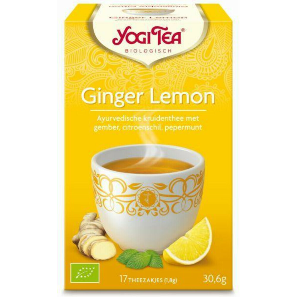 Yogi tea Ginger Lemon Biologisch17 stuks