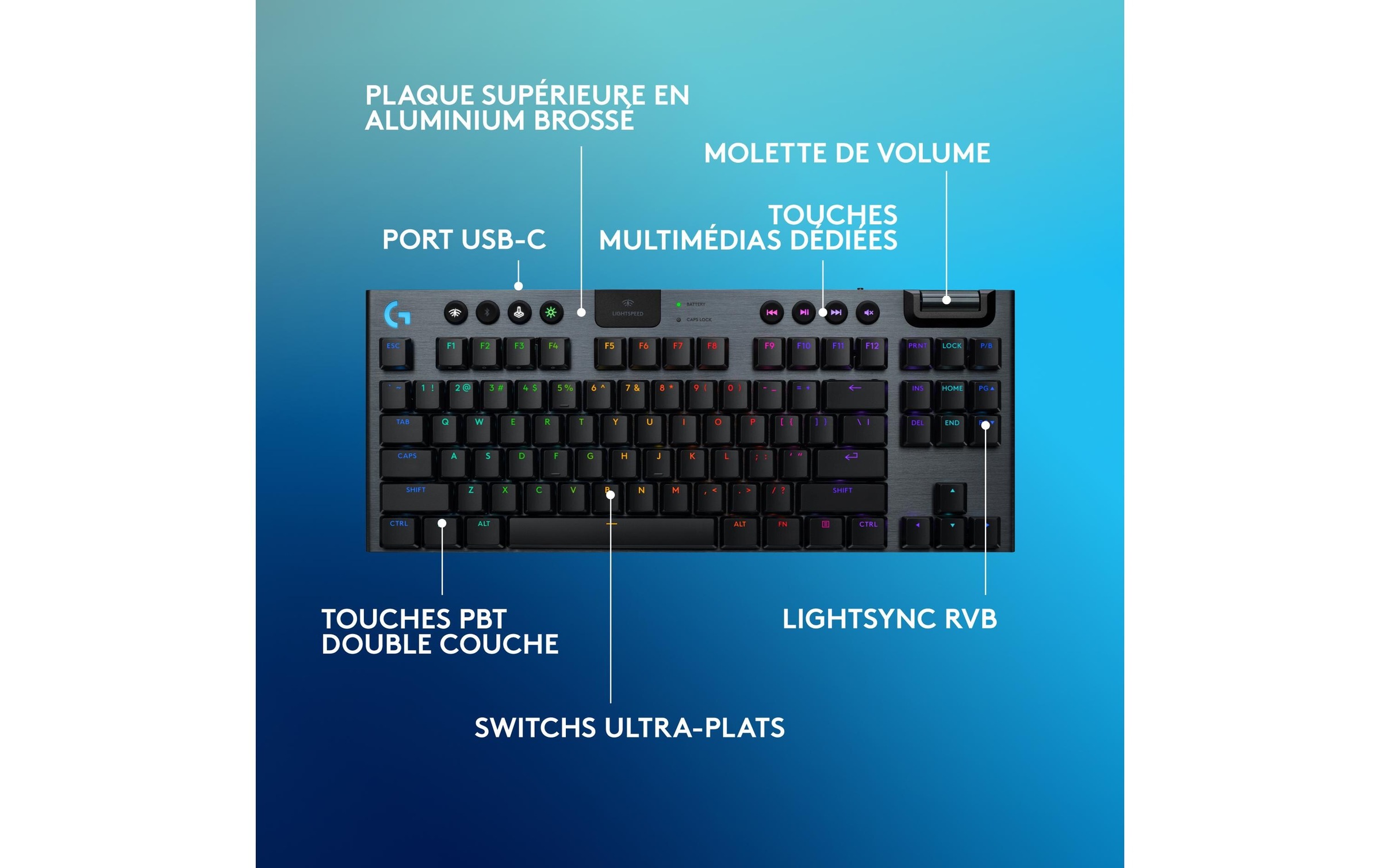 Logitech Gaming-Tastatur »G915 X Lightspeed TKL GL Tactile« ()