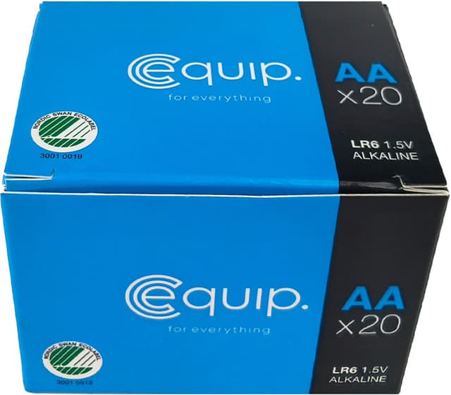 Equip LR6-AA batteripakke (20-pakke)