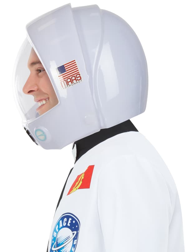 FUNIDELIA Astronaut Hjelm til dame og mann - Størrelse: 0 - Hvit