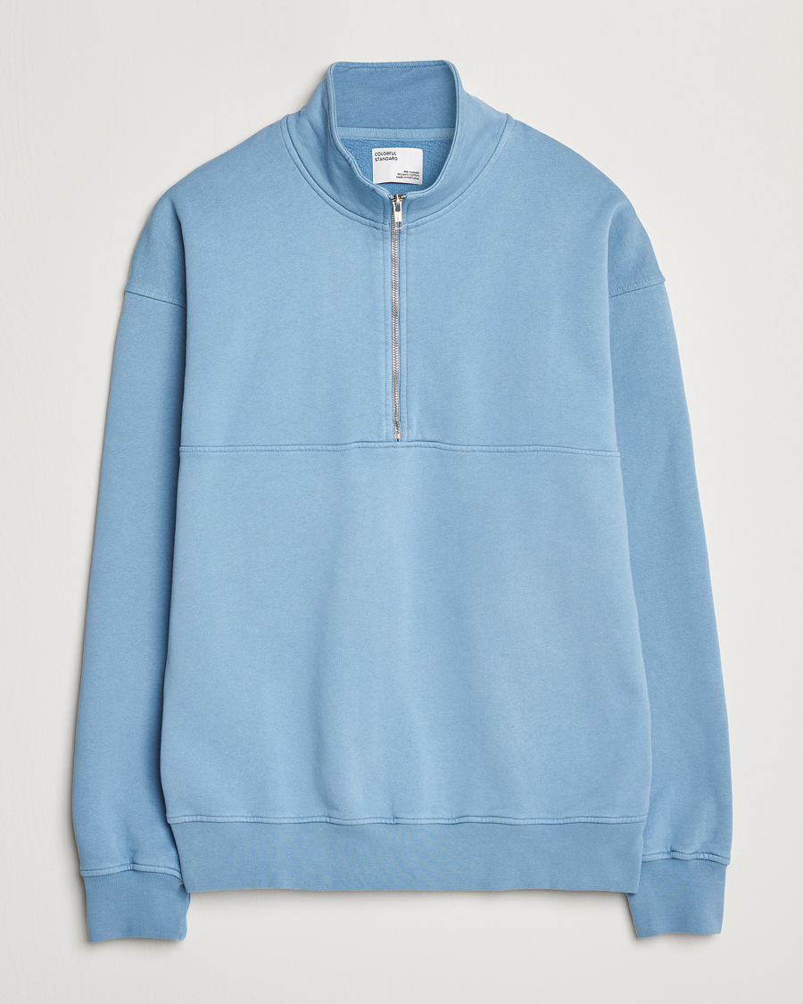Colorful Standard Classic Organic Half-Zip Seaside Blue