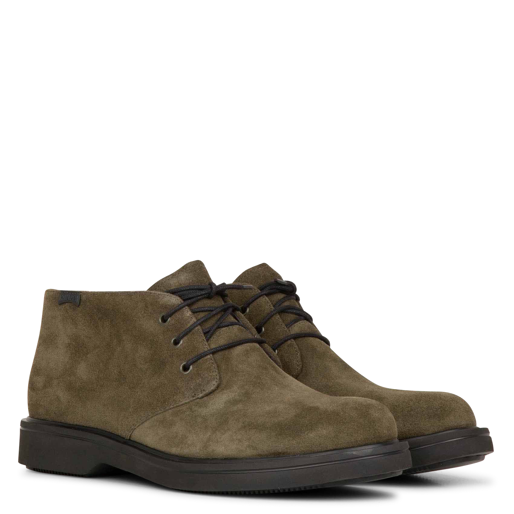 NORMAN - Bottines en cuir velours | Vert