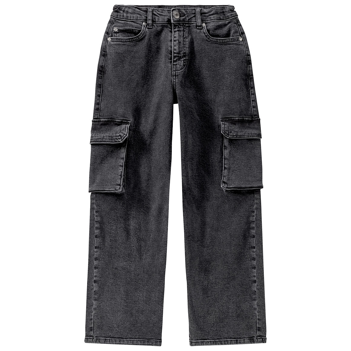 Beatwear Jungen Straight-Jeans im Cargo-Style dunkelgrau