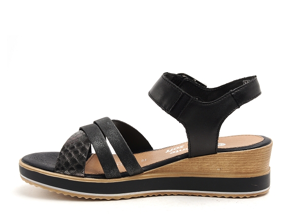 Remonte nu pieds talons femme d6454 noir