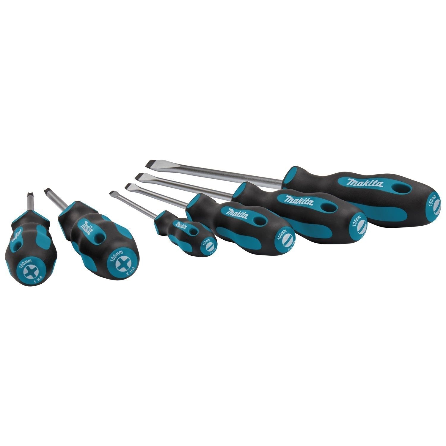 Makita E-10506 Schroevendraaierset 6-delig SL4 / SL5,5 / SL6,5 / SL8 / PH1 / PH2