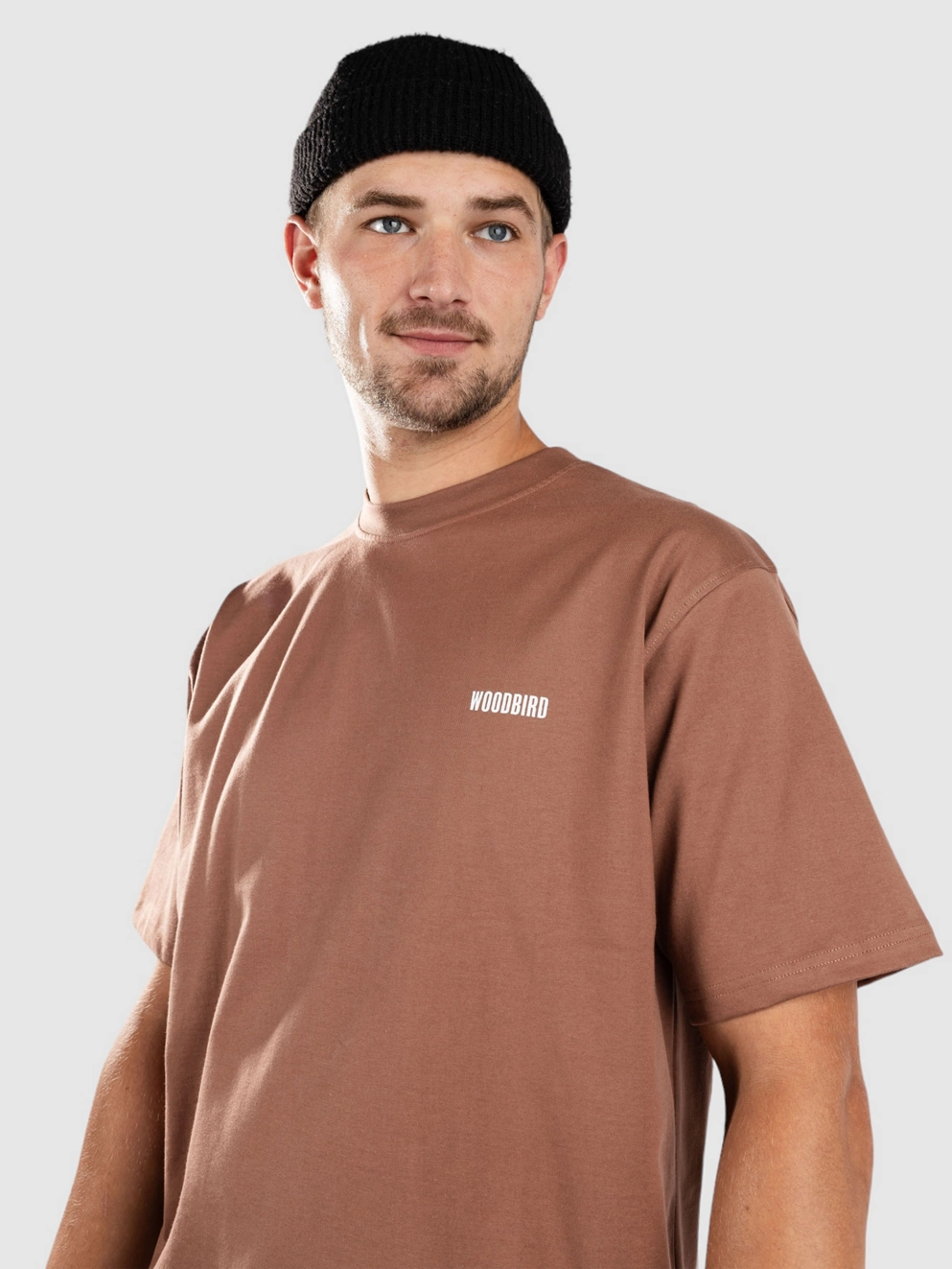 Woodbird Baine Chop T-Shirt burnt red