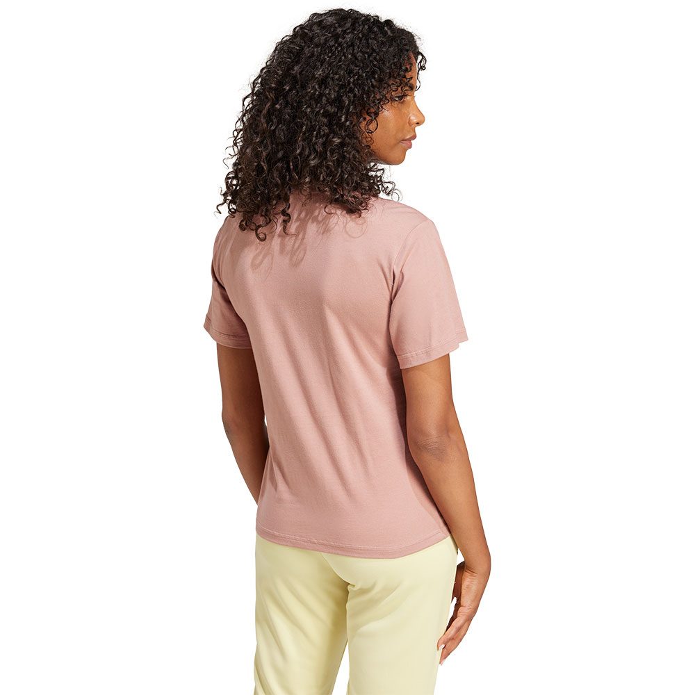 adidas Essentials Small Logo Cotton T-Shirt Damen warm clay