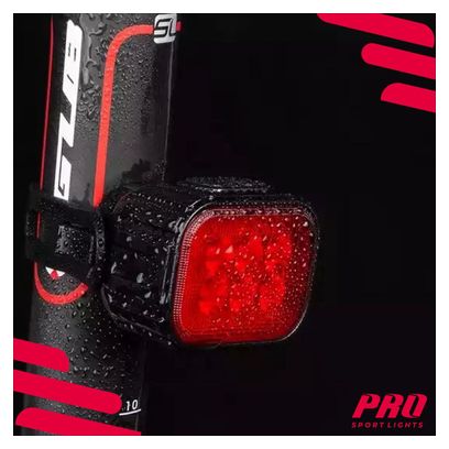 Kit d'éclairage pour vélo 350 et 50 Lumen LED Phare avant et arrière