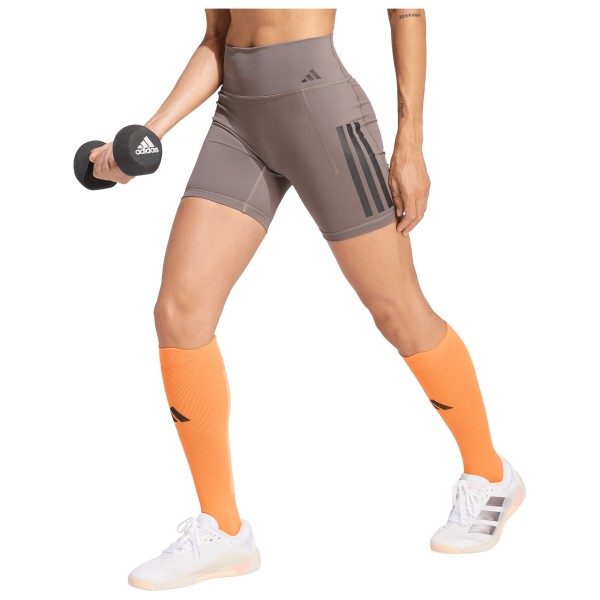 adidas - Women's Optime 3-Stripes Short Leggings - Legging