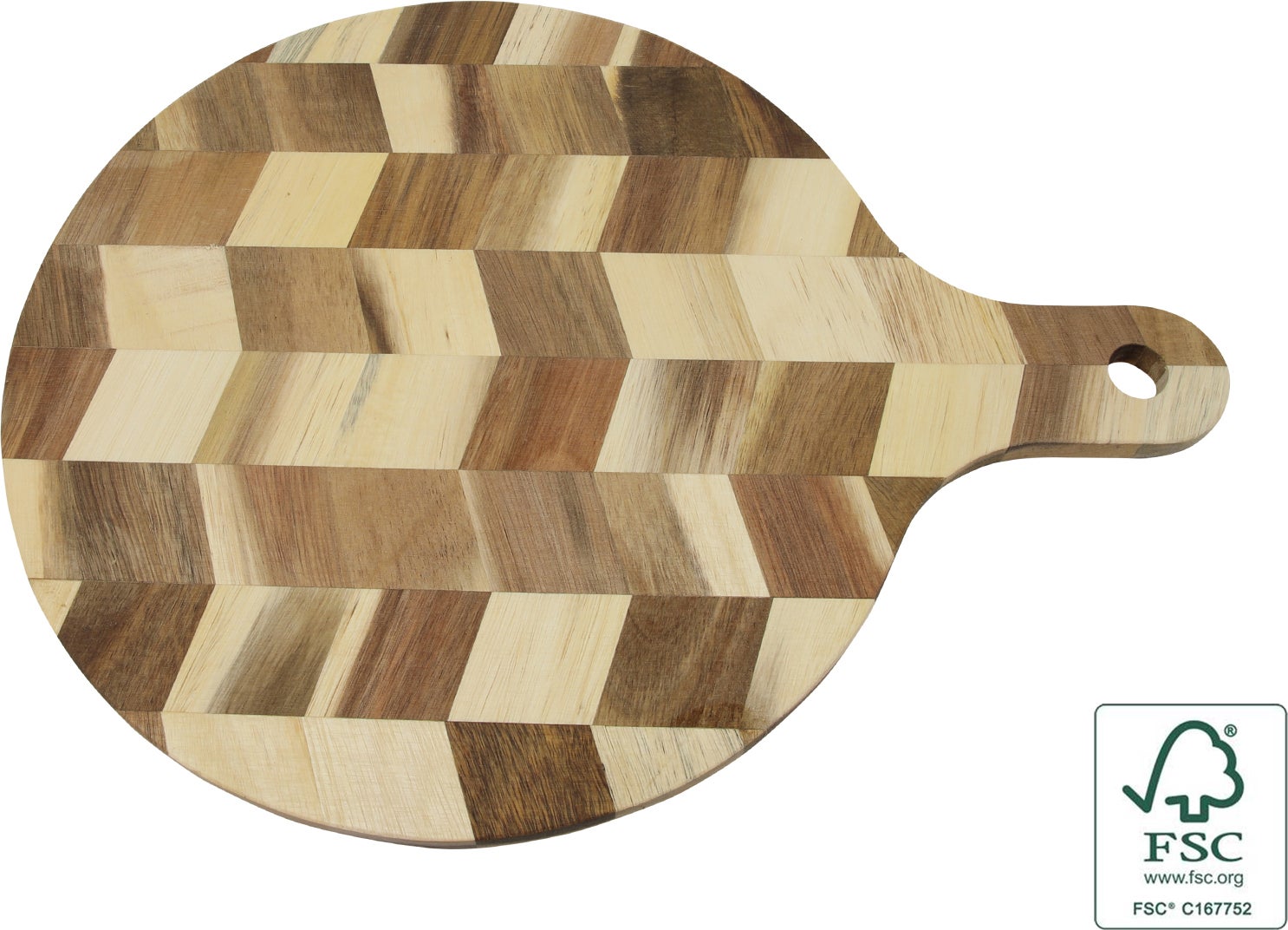 Snij- en serveerplank Jake naturel / bruin 30 x 40 x 1,4 cm