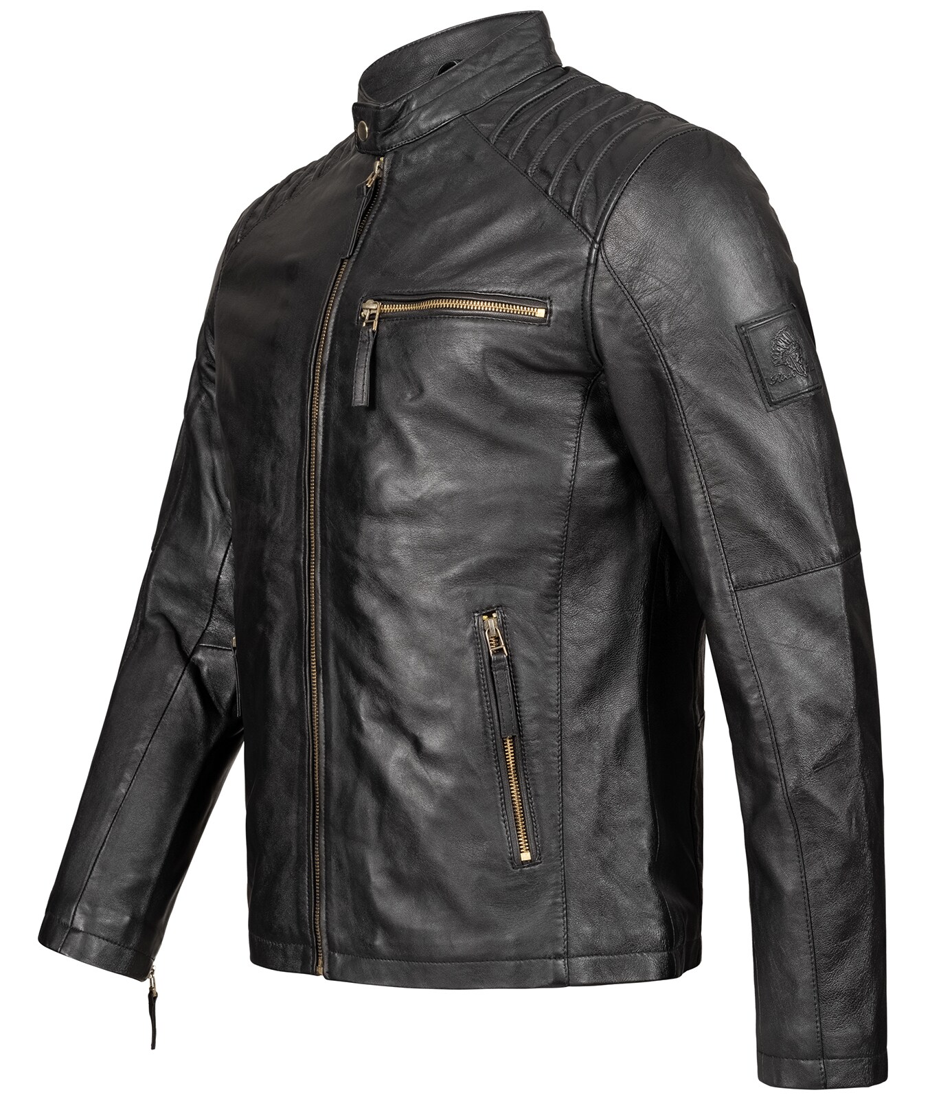 Rock Creek Lederjacke Regular Fit