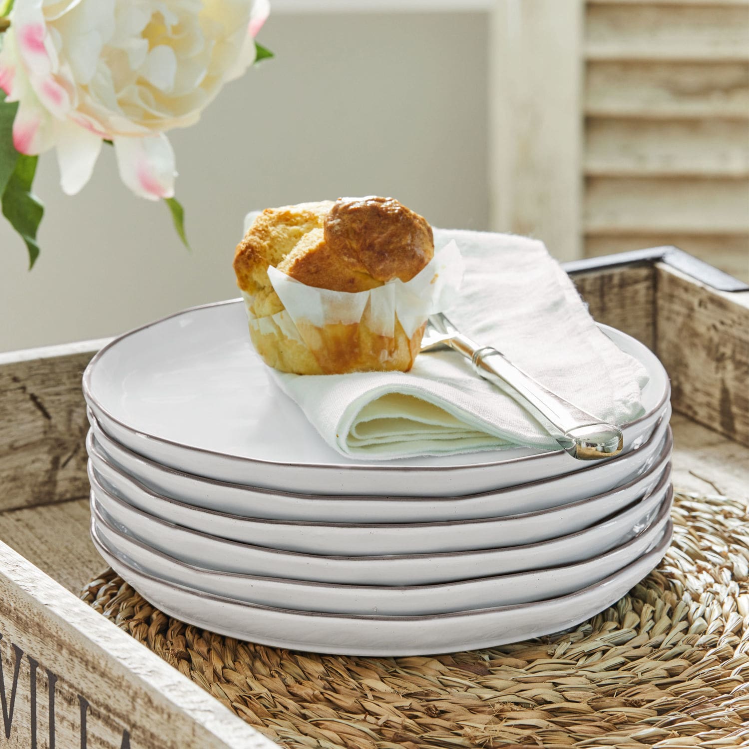 Dessertteller 6er Set Biarré weiß
