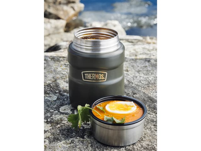 Thermos Stainless King Madtermoflaske 470 ml Army