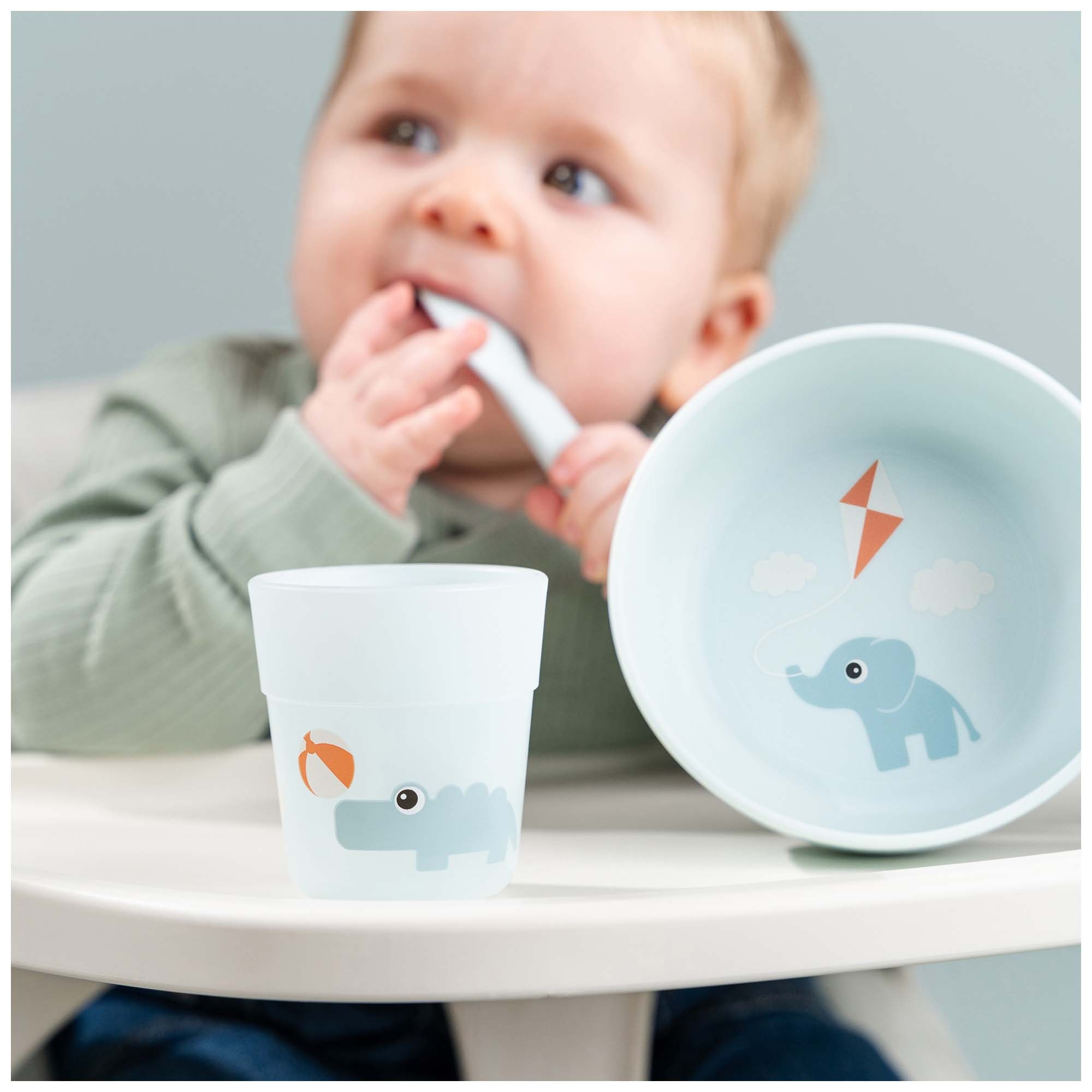 Done by Deer Playground First Meal eetset blauw