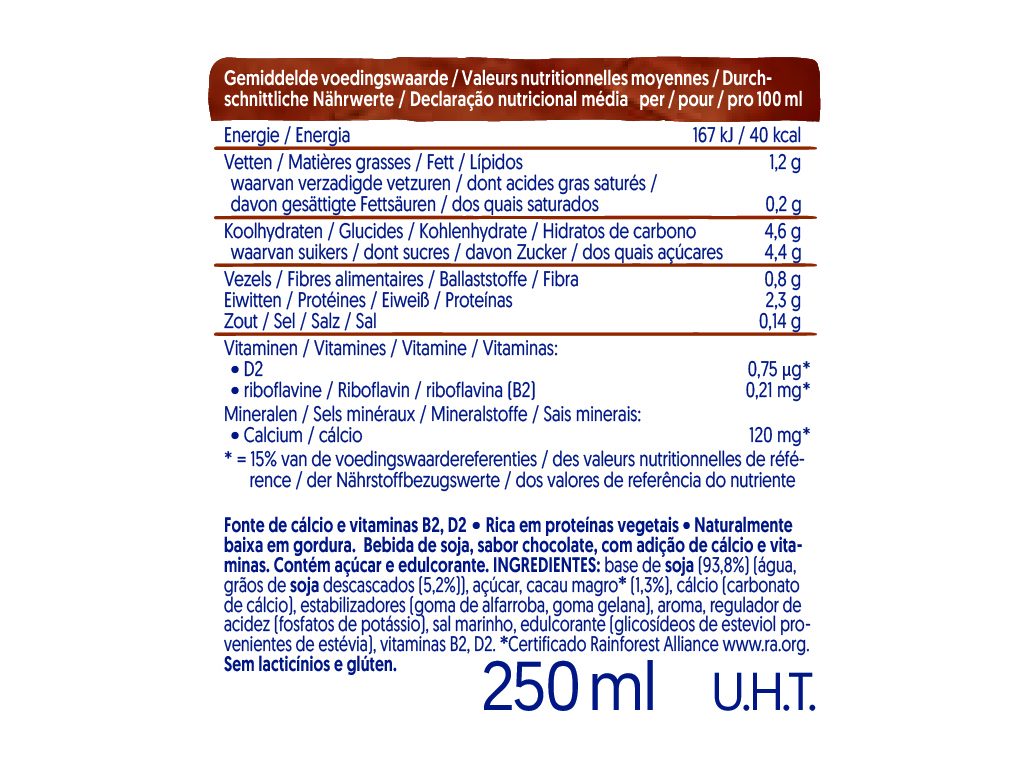 BEBIDA ALPRO SOJA CHOCOLATE LIGHT 3X250ML