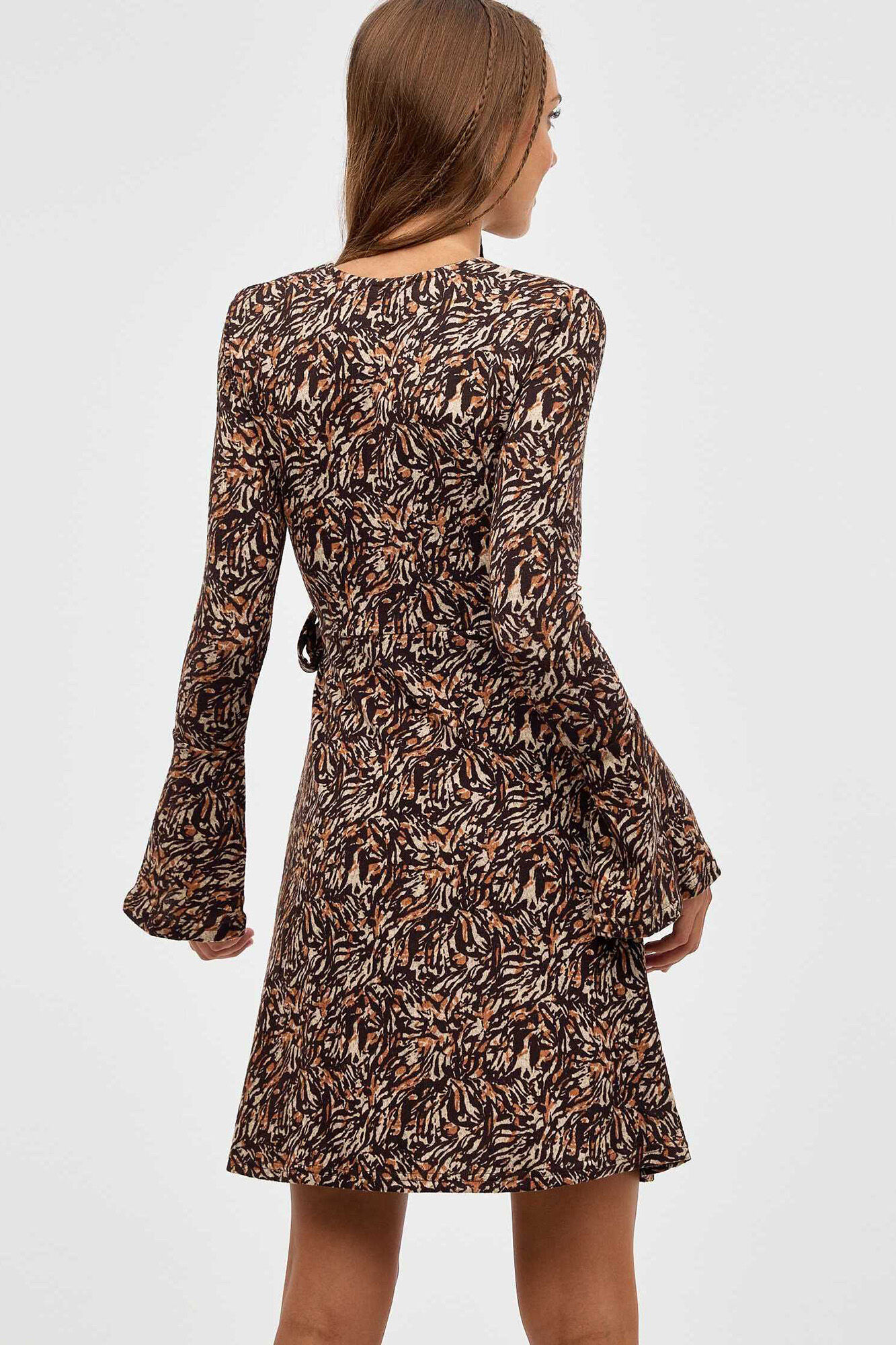 Vestido envelope estampado