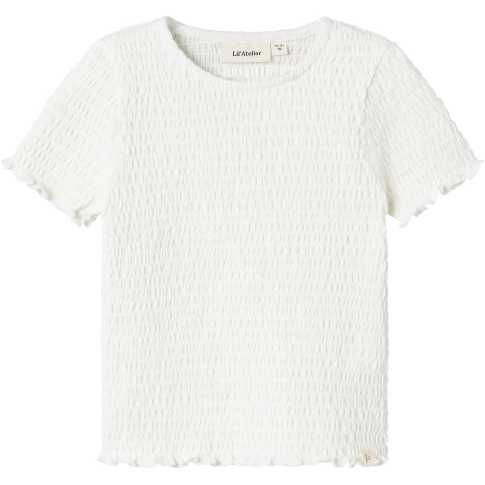 Køb Lil'Atelier Coconut Milk Nmfjacoba Ss Kort Slim Top Lil