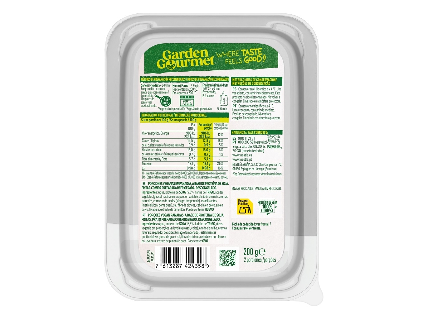 REFEIÇÃO GARDEN GOURMET NUGGETS VEGETARIANOS 200G
