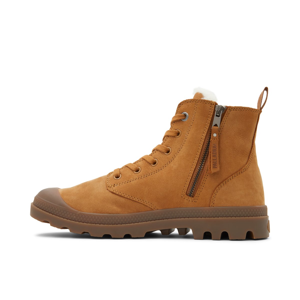 PALLADIUM-Pampa-lea-Bottes décontractées - Cognac