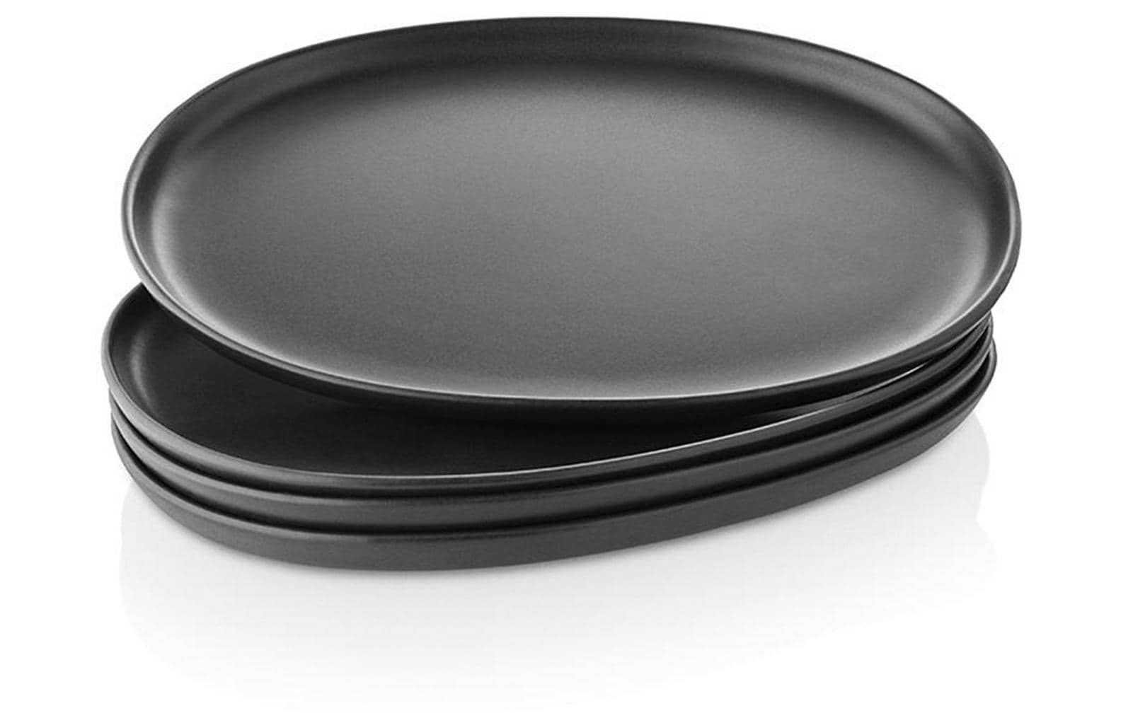 Speiseteller Nordic Kitchen 26 x 18.5 cm, 4 Stück,Schwarz<br>Essteller Set