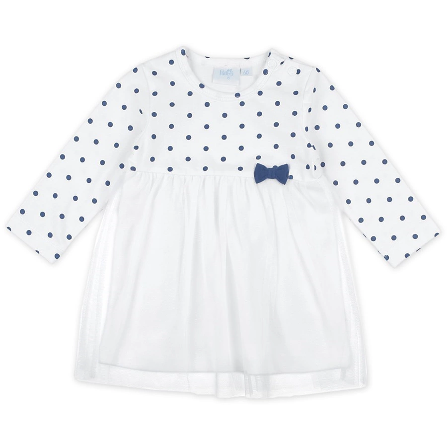 Feetje Girls Kleid Punkte Tüll weiß