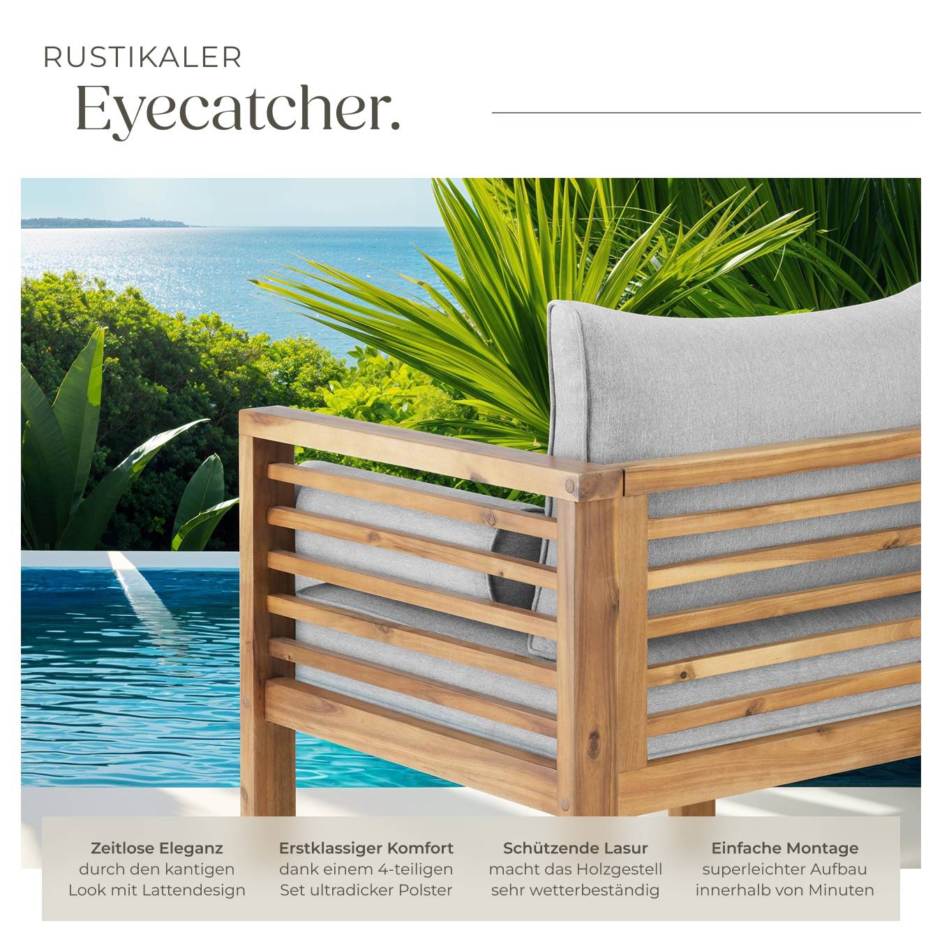 Garten-Loungesessel Boka